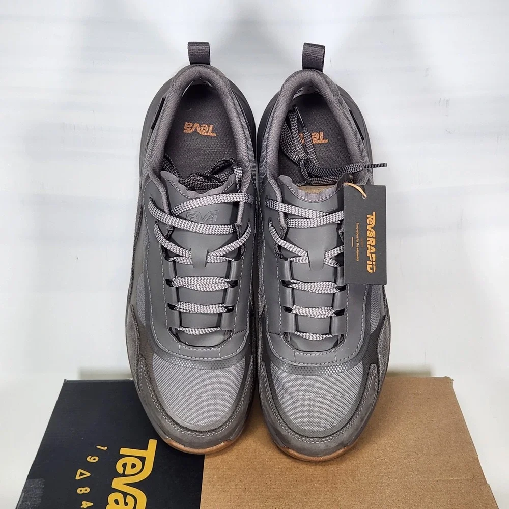 Teva Geotrecca Low RP Hiking Shoes Men Size 11 Dark Gull Grey Waterproof Sneaker